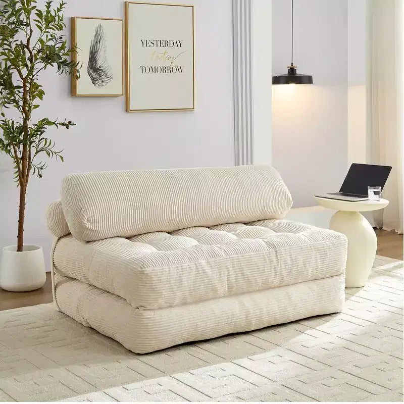 Canapé-lit pliant, fauteuil de couchage convertible avec oreiller