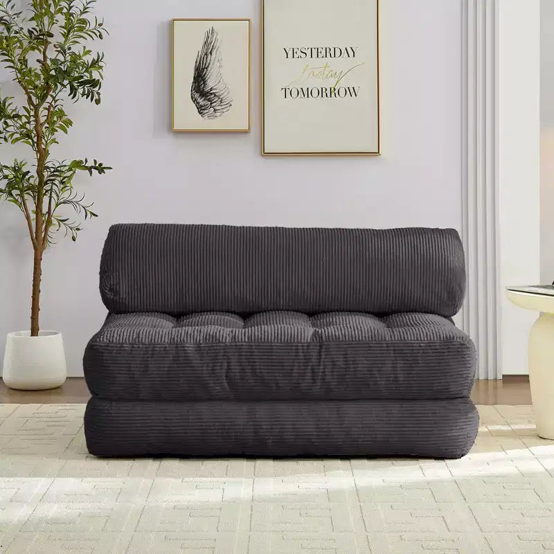Canapé-lit pliant, fauteuil de couchage convertible avec oreiller