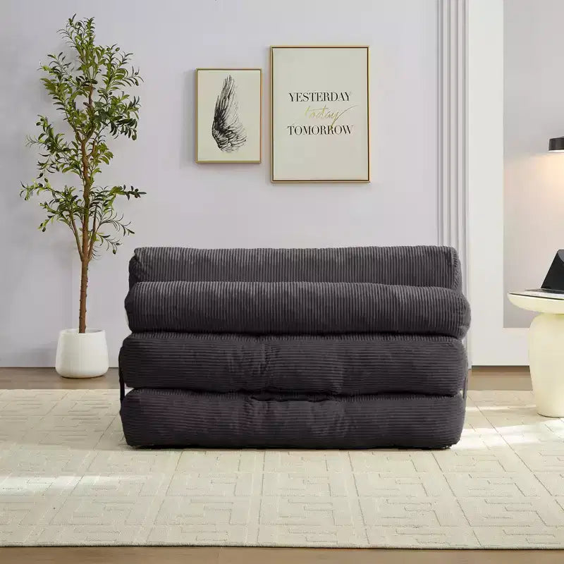 Canapé-lit pliant, fauteuil de couchage convertible avec oreiller