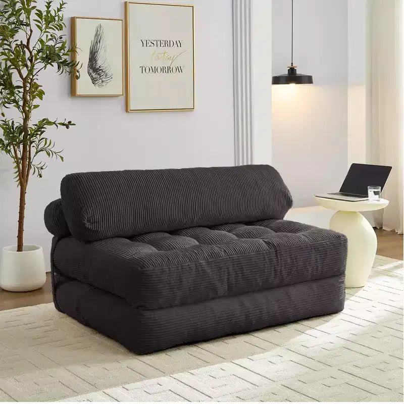 Canapé-lit pliant, fauteuil de couchage convertible avec oreiller