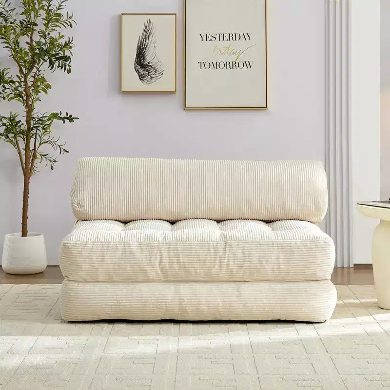 Canapé-lit pliant, fauteuil de couchage convertible avec oreiller