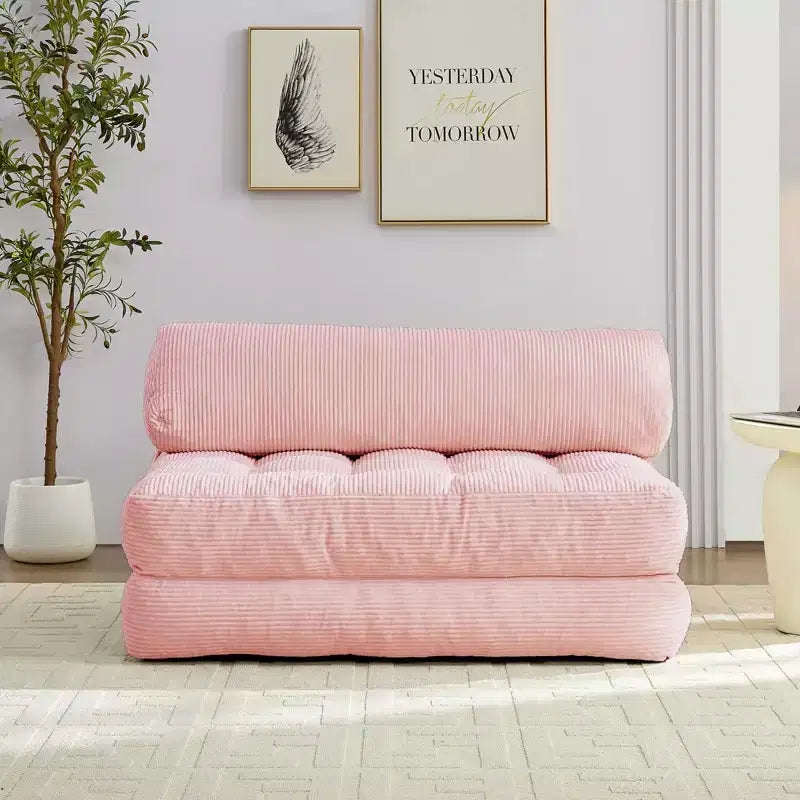 Canapé-lit pliant, fauteuil de couchage convertible avec oreiller