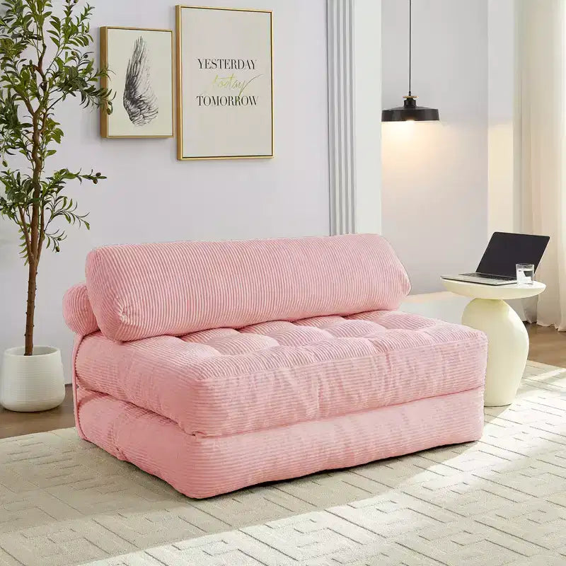 Canapé-lit pliant, fauteuil de couchage convertible avec oreiller