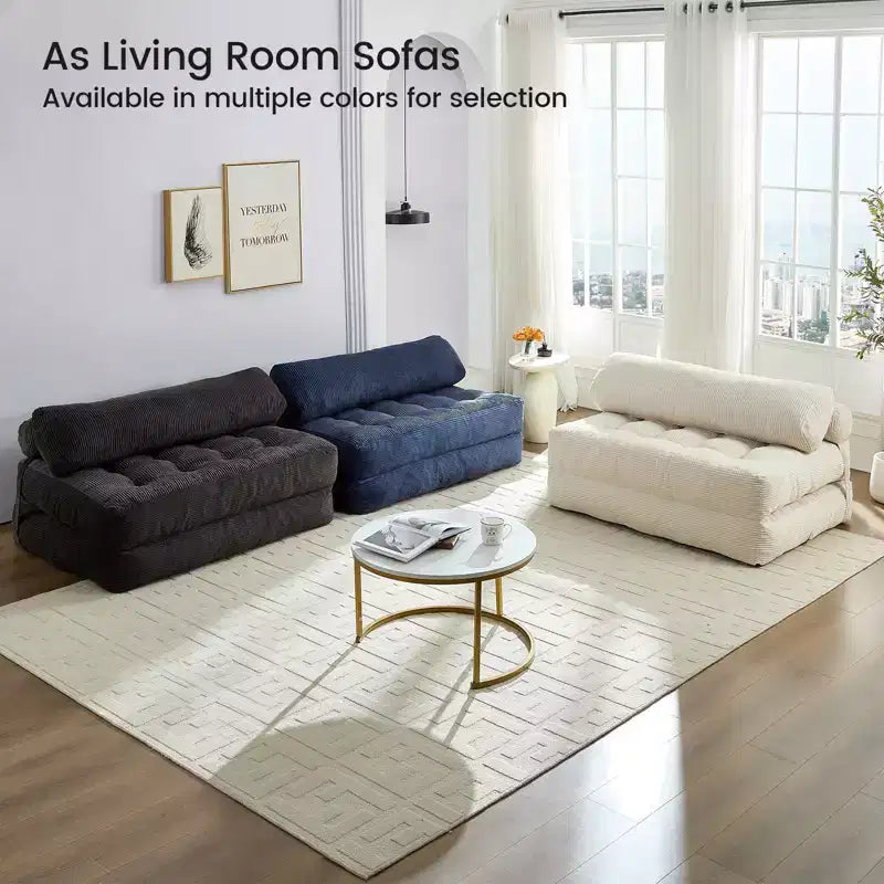 Canapé-lit pliant, fauteuil de couchage convertible avec oreiller