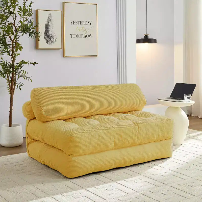 Canapé-lit pliant, fauteuil de couchage convertible avec oreiller