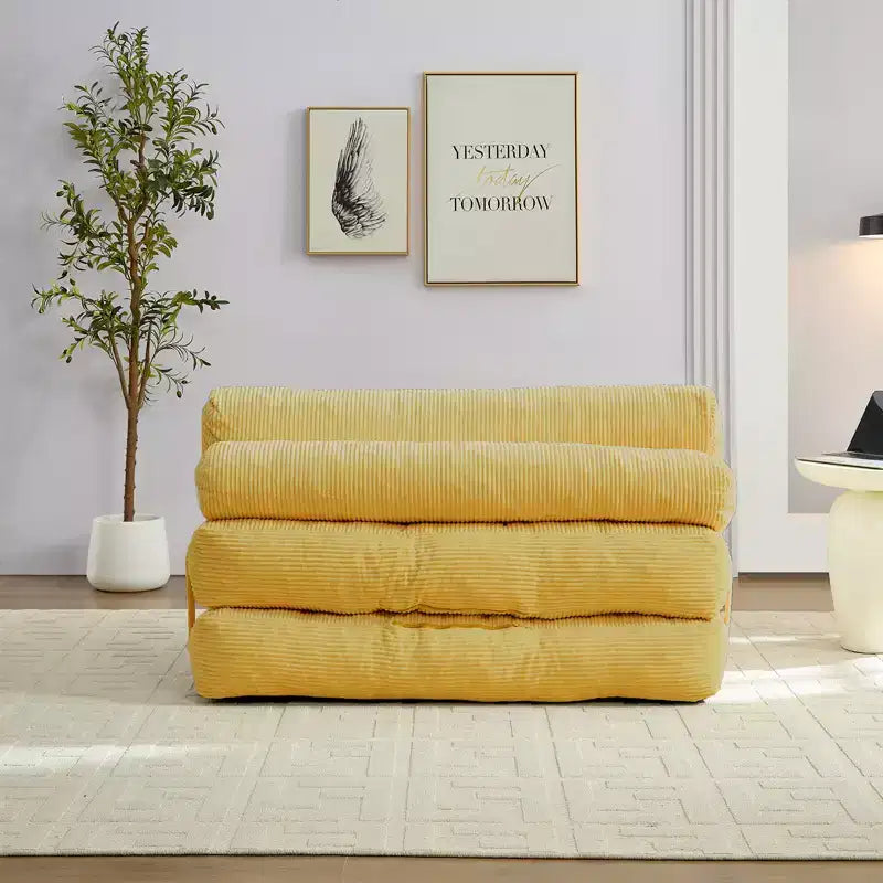 Canapé-lit pliant, fauteuil de couchage convertible avec oreiller