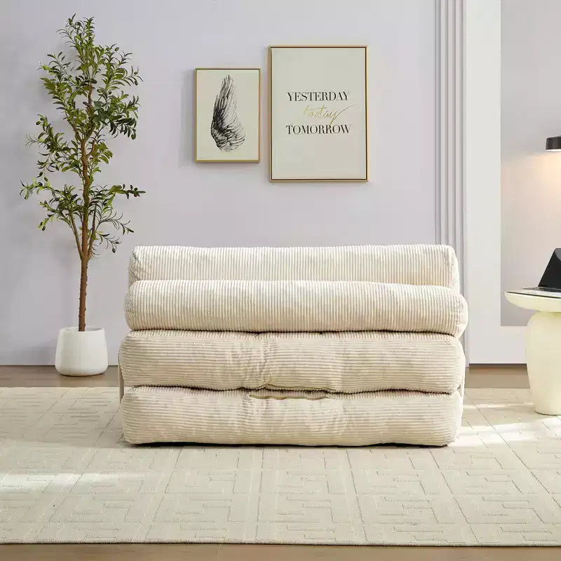 Canapé-lit pliant, fauteuil de couchage convertible avec oreiller