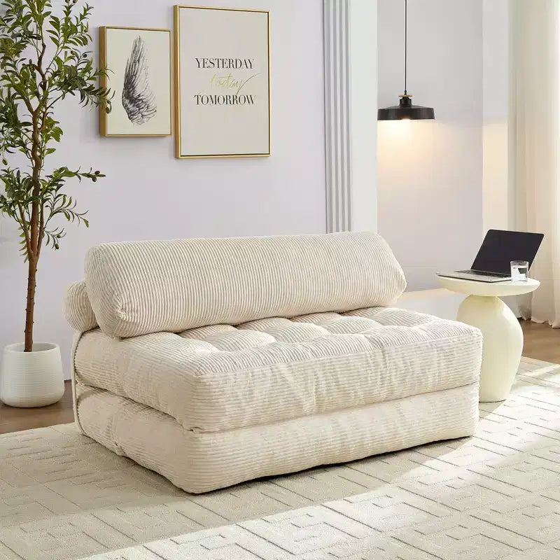 Mjkone Folding Sofa Bed, Convertible Sleeper Chair with Pillow