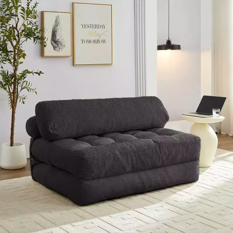 Canapé-lit pliant, fauteuil de couchage convertible avec oreiller