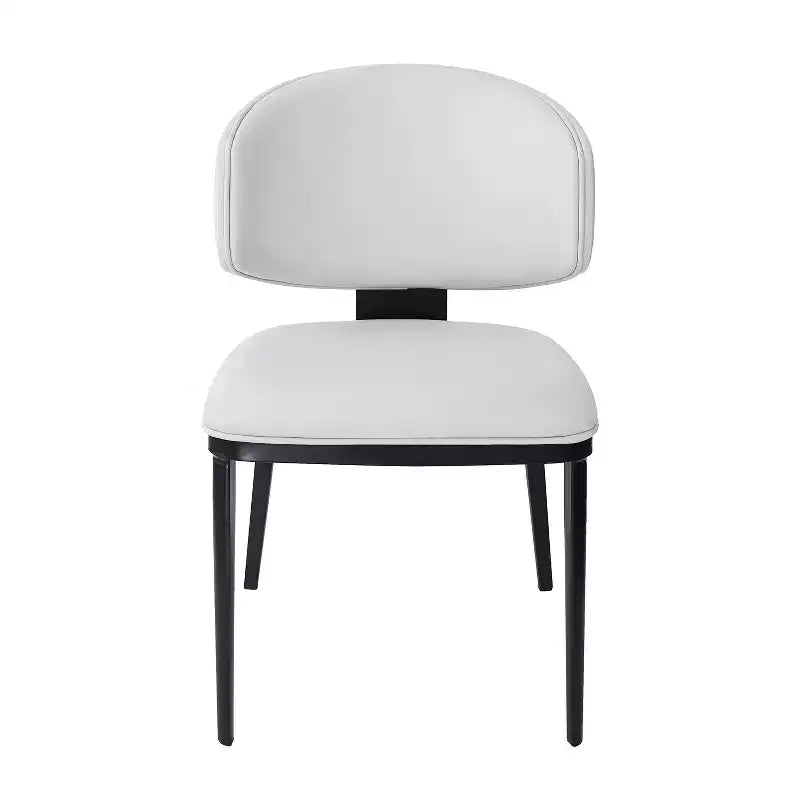 Chaises de salle à manger modernes en similicuir (lot de 2)