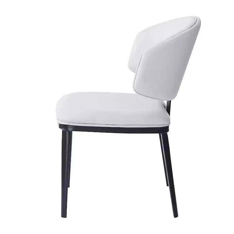 Chaises de salle à manger modernes en similicuir (lot de 2)