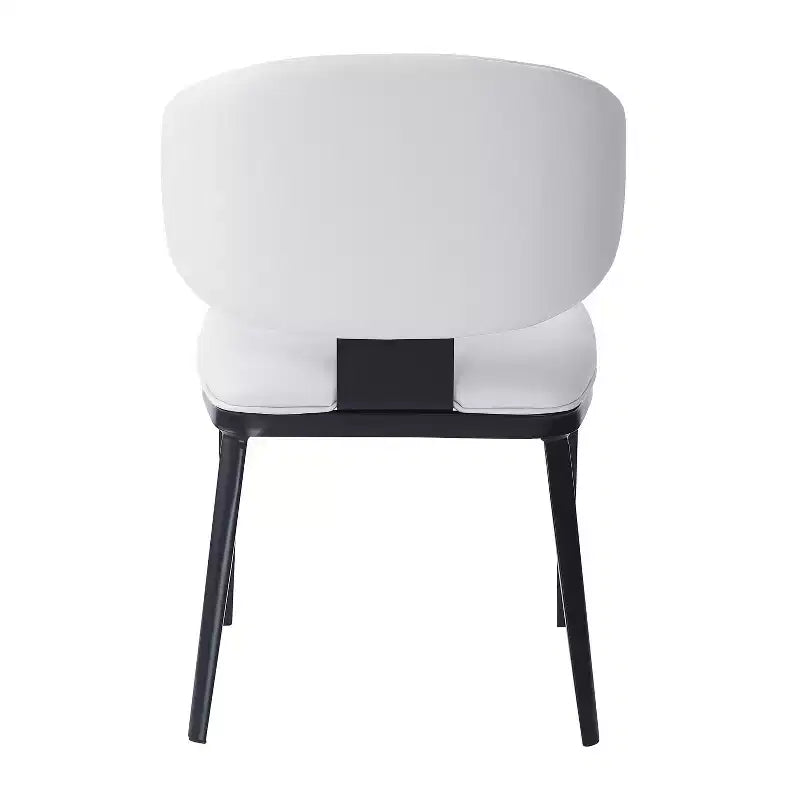 Chaises de salle à manger modernes en similicuir (lot de 2)