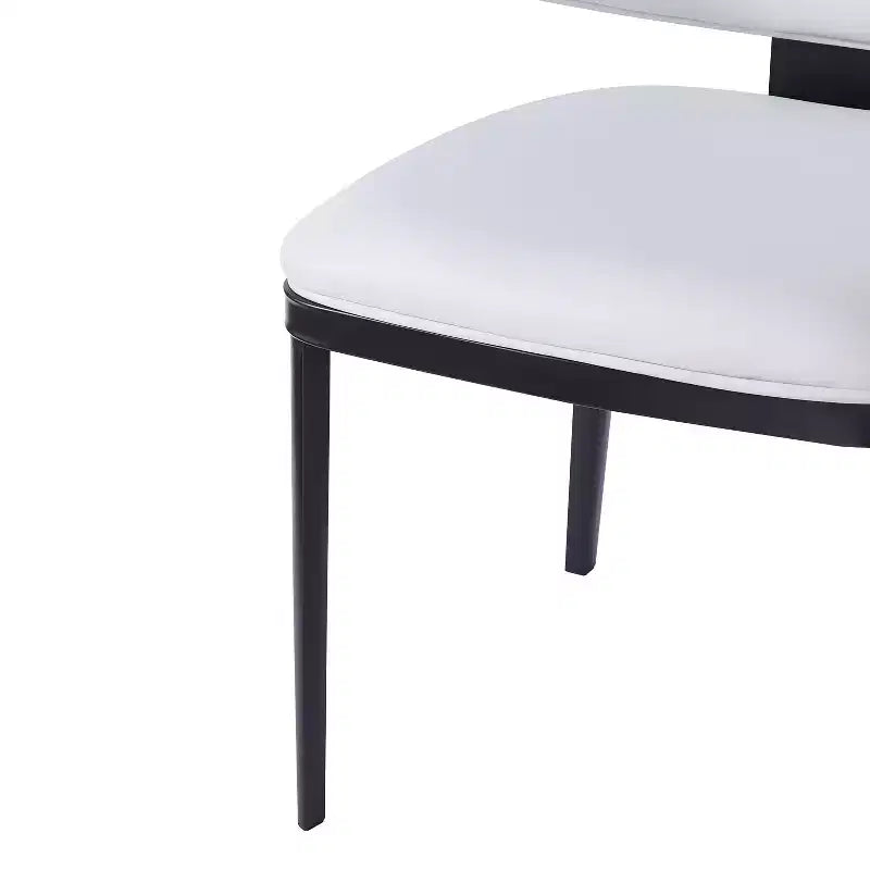 Chaises de salle à manger modernes en similicuir (lot de 2)