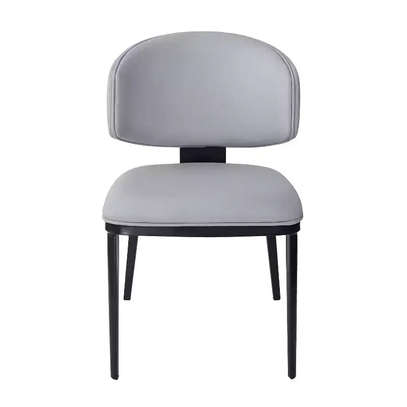 Chaises de salle à manger modernes en similicuir (lot de 2)