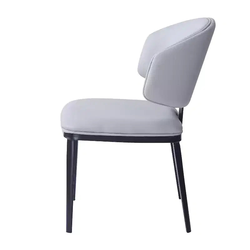Chaises de salle à manger modernes en similicuir (lot de 2)