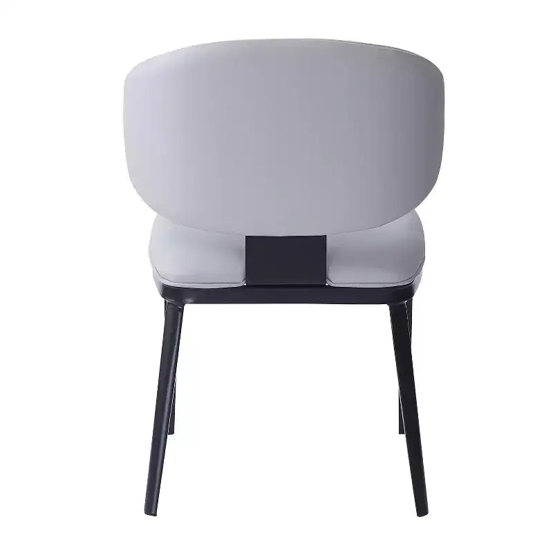 Chaises de salle à manger modernes en similicuir (lot de 2)