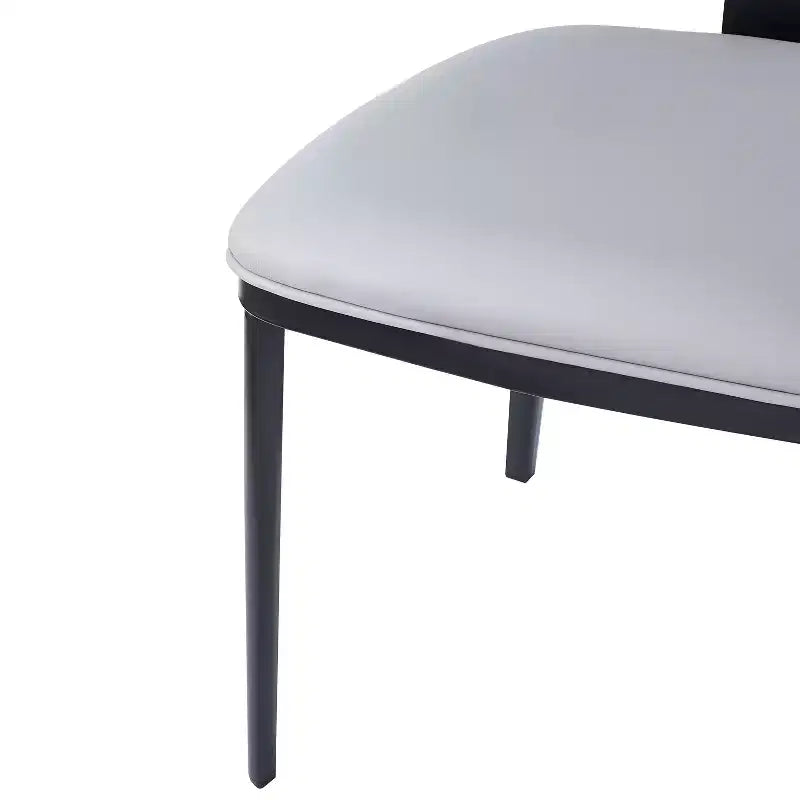 Chaises de salle à manger modernes en similicuir (lot de 2)