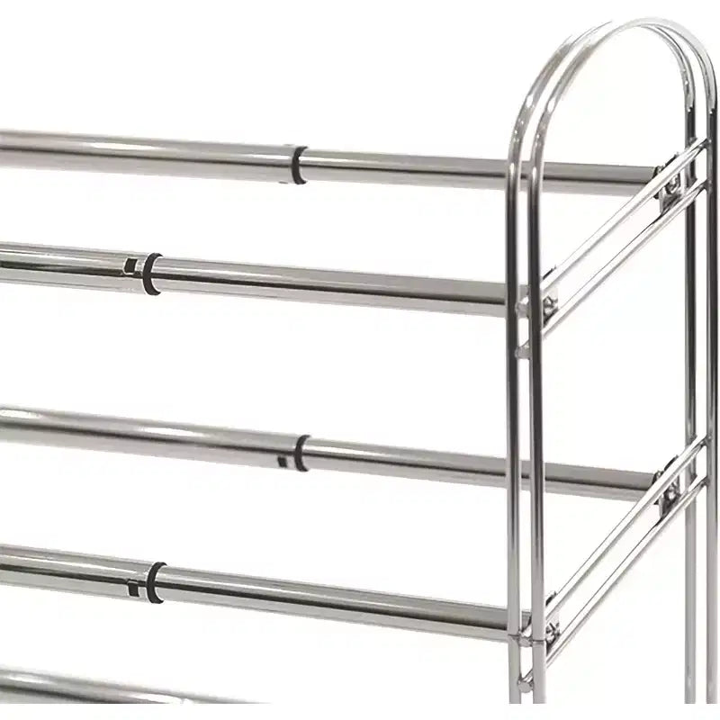 Range-chaussures extensible à 3 niveaux et 4 paires, structure métallique antidérapante