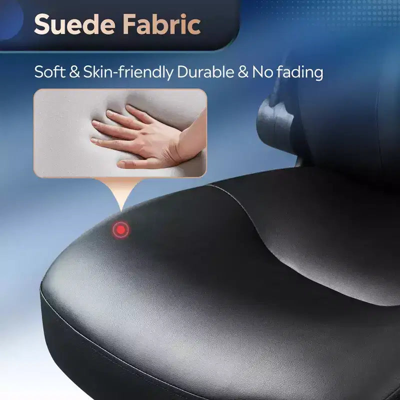 Chaise de bureau ergonomique à dossier haut, accoudoirs escamotables réglables