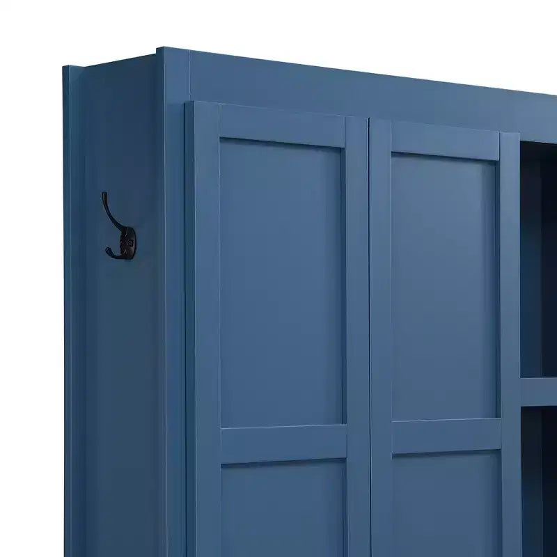 Porte-manteau d'entrée 4-en-1 avec banc de rangement et patères pour vestibule/vestiaire