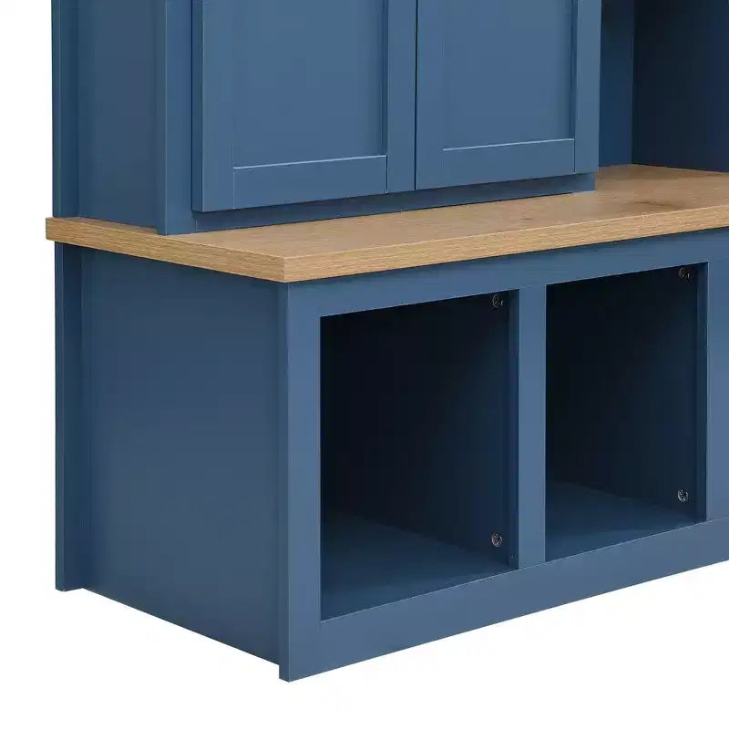 Porte-manteau d'entrée 4-en-1 avec banc de rangement et patères pour vestibule/vestiaire