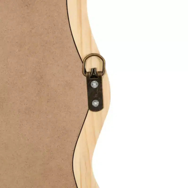 Miroir vague rectangulaire en bois massif 40 x 28 - Naturel - Bois