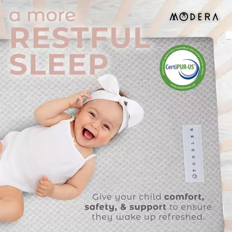 Matelas de berceau double face en mousse à mémoire de forme et charbon de bambou de qualité supérieure