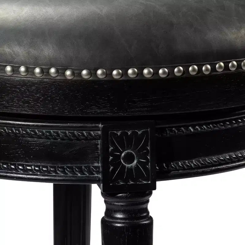 Tabourets de bar pivotants en similicuir
