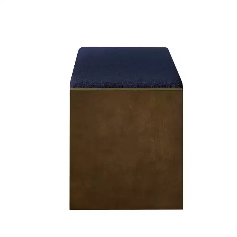 Banc d'appoint rembourré 40/47W avec coussin amovible et étagère à chaussures inférieure, lit moderne