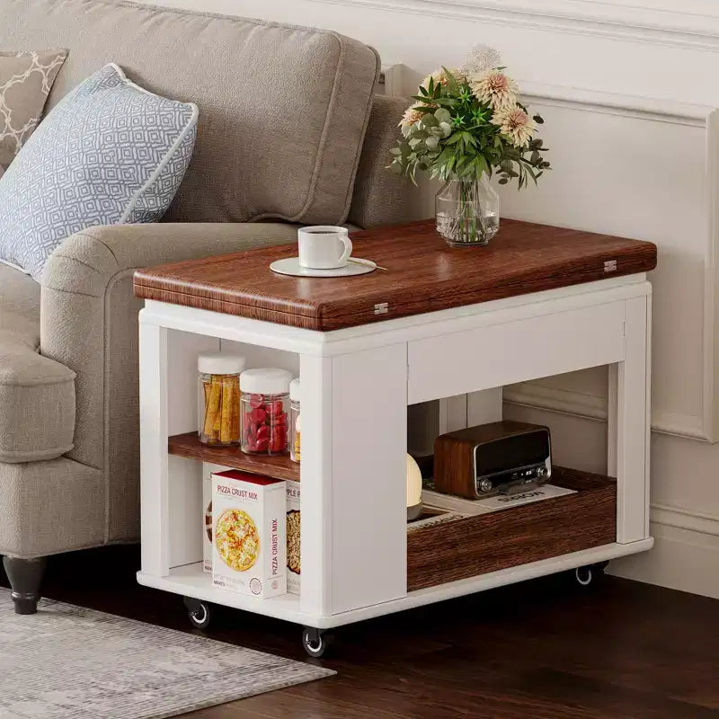 Table basse moderne multifonctionnelle multi-niveaux de 67 cm