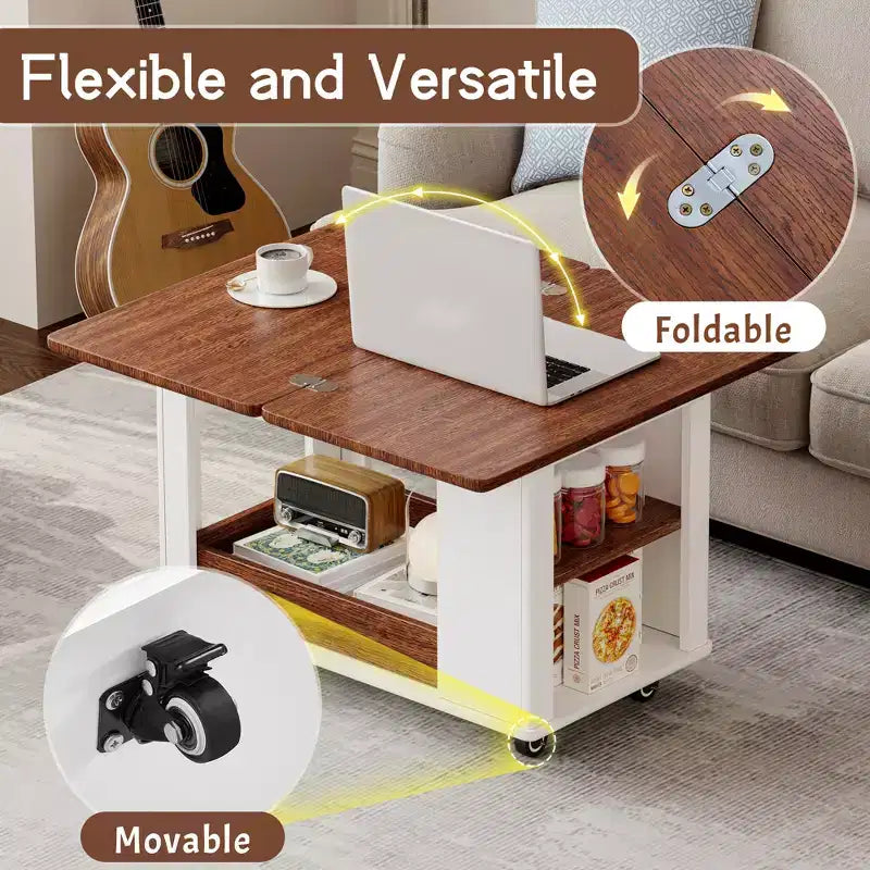 Table basse moderne multifonctionnelle multi-niveaux de 67 cm