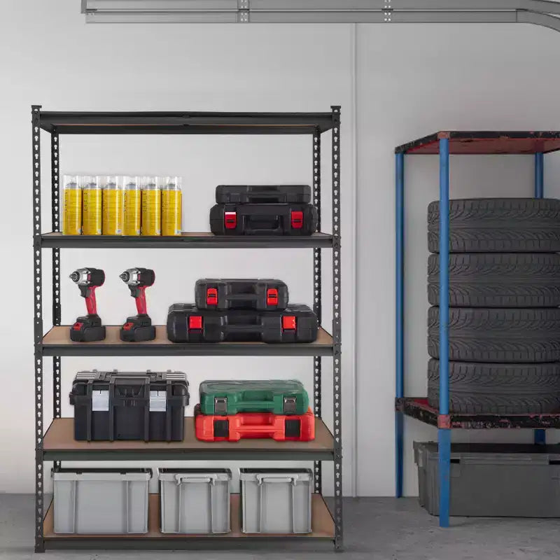 Étagère de rangement, 5 niveaux ajustables, capacité de 2000 lb, usage intensif pour garage