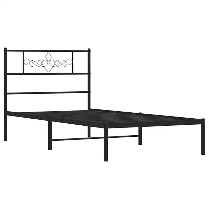 Cadre de lit en métal avec tête de lit 12 places, sans matelas