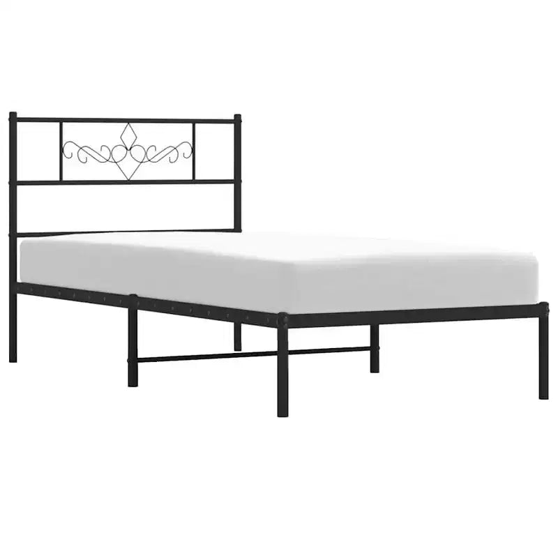 Cadre de lit en métal avec tête de lit 12 places, sans matelas