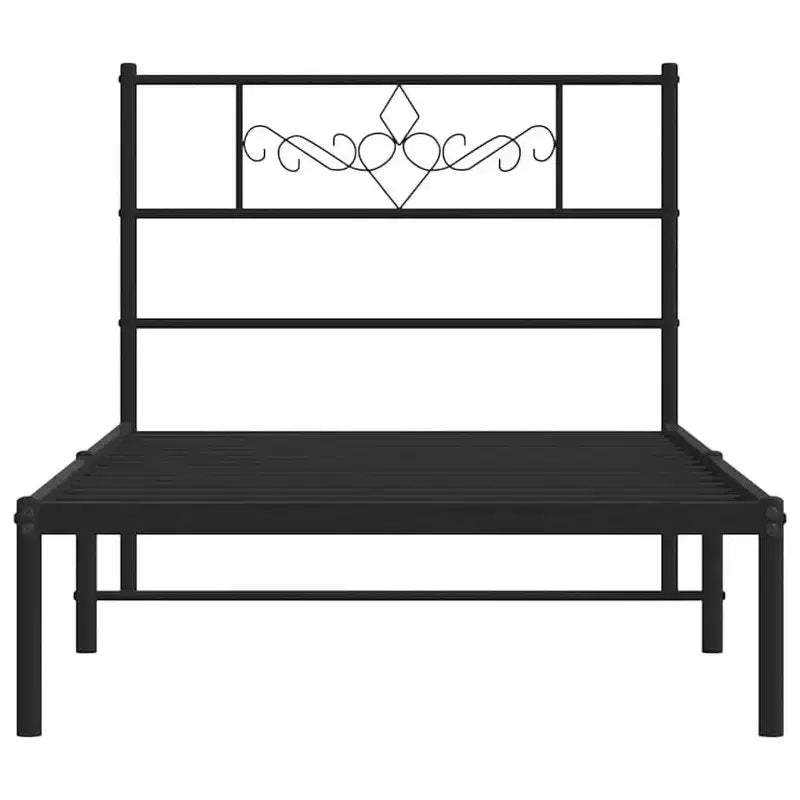 Cadre de lit en métal avec tête de lit 12 places, sans matelas