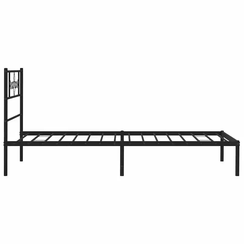 Cadre de lit en métal avec tête de lit 12 places, sans matelas