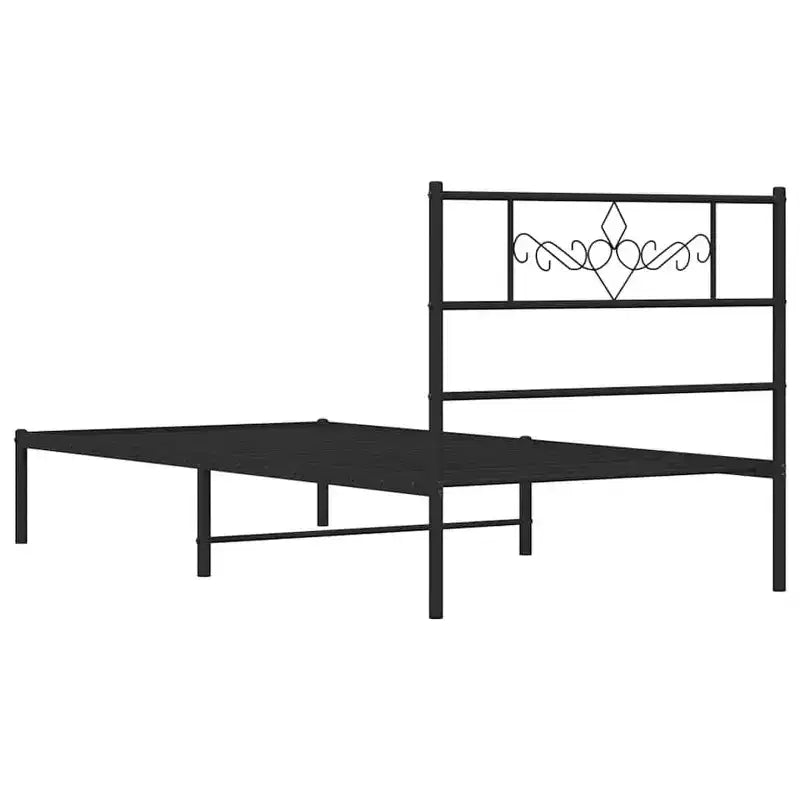 Cadre de lit en métal avec tête de lit 12 places, sans matelas
