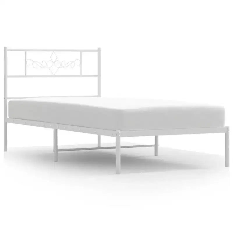 Cadre de lit en métal avec tête de lit 12 places, sans matelas