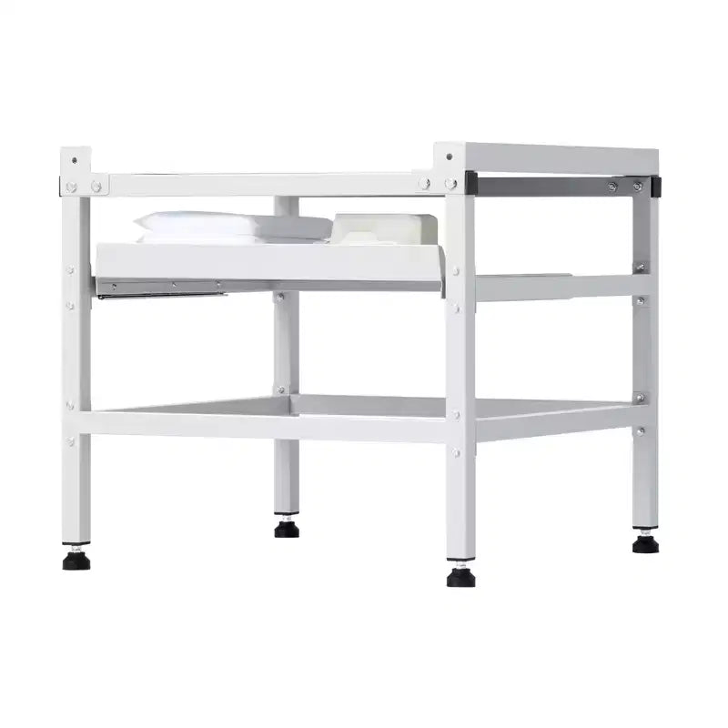 VEVOR Washing Machine Stand, 48.5x25-Inch Washer Laundry Pedestal, 590LBS Load Capacity Washer And Dryer Pedestal Base, 4 Adjustable Feet, Silver
