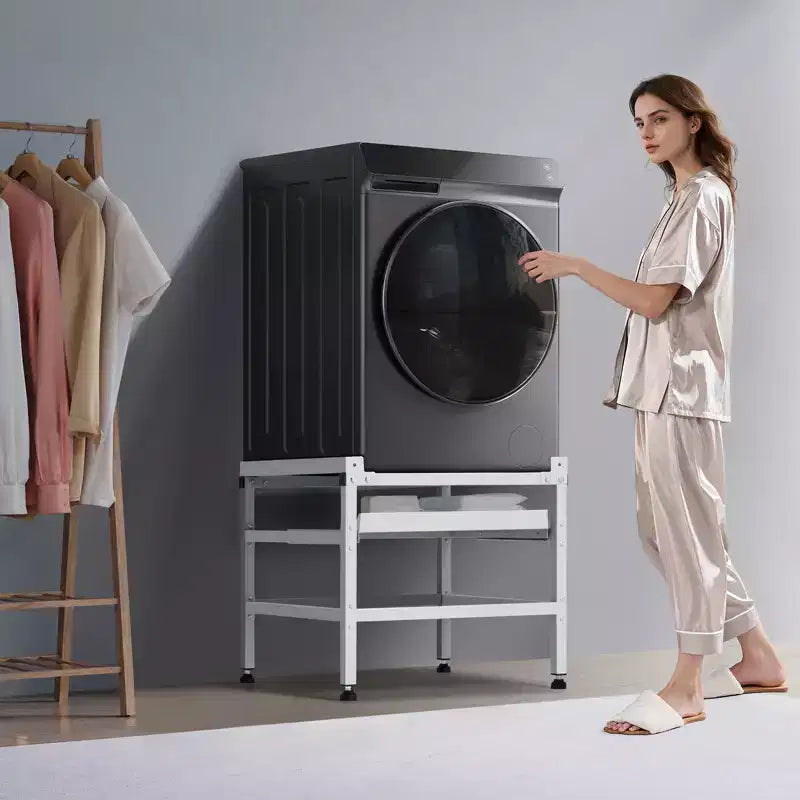 Pied de machine à laver, socle pour lave-linge de 123 x 63,5 cm, capacité de charge de 267 kg