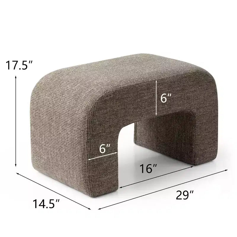 Banc rembourré moderne 29, Siège d'appoint rembourré doux