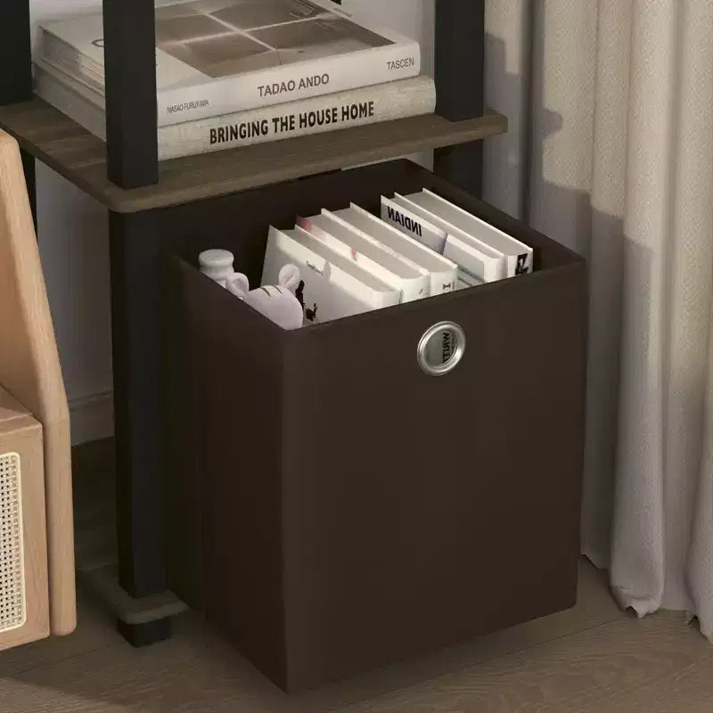 Étagère de rangement polyvalente à 5 niveaux avec bacs en tissu