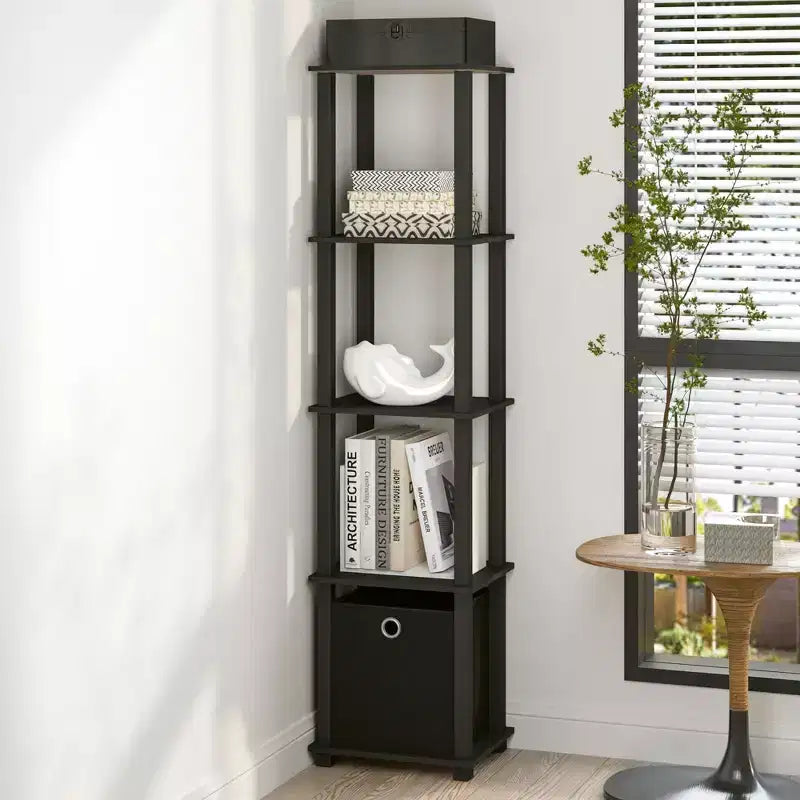 Étagère de rangement polyvalente à 5 niveaux avec bacs en tissu