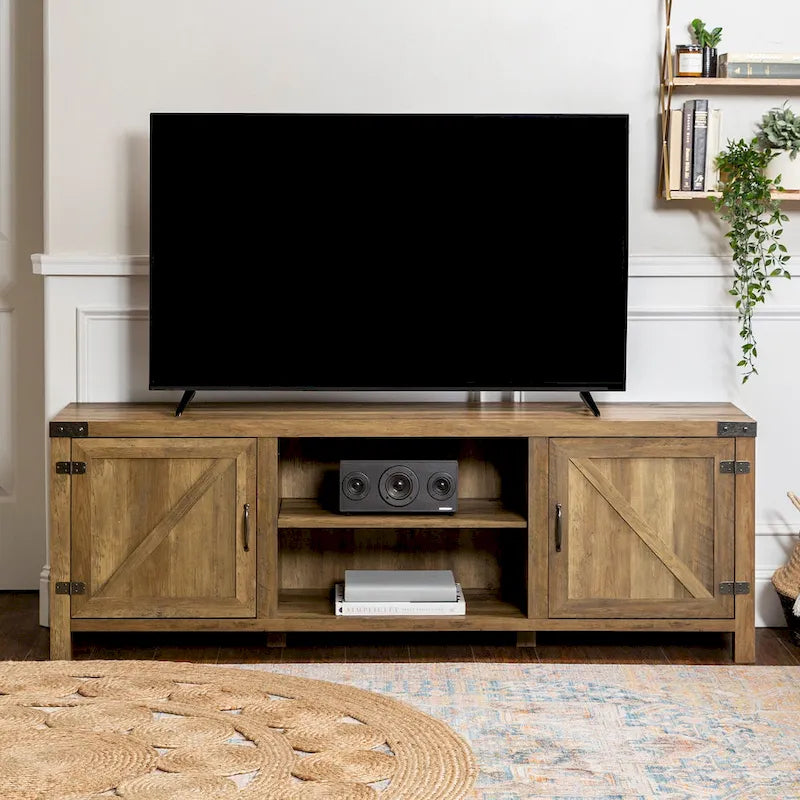 Middlebrook Firebranch 70-inch Barn Door TV Stand