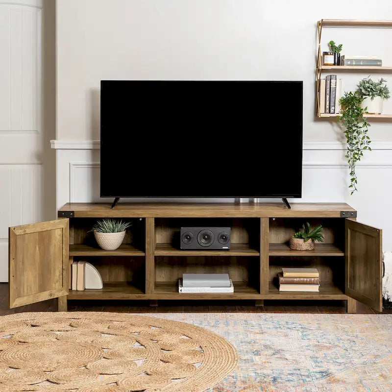 Middlebrook Firebranch 70-inch Barn Door TV Stand