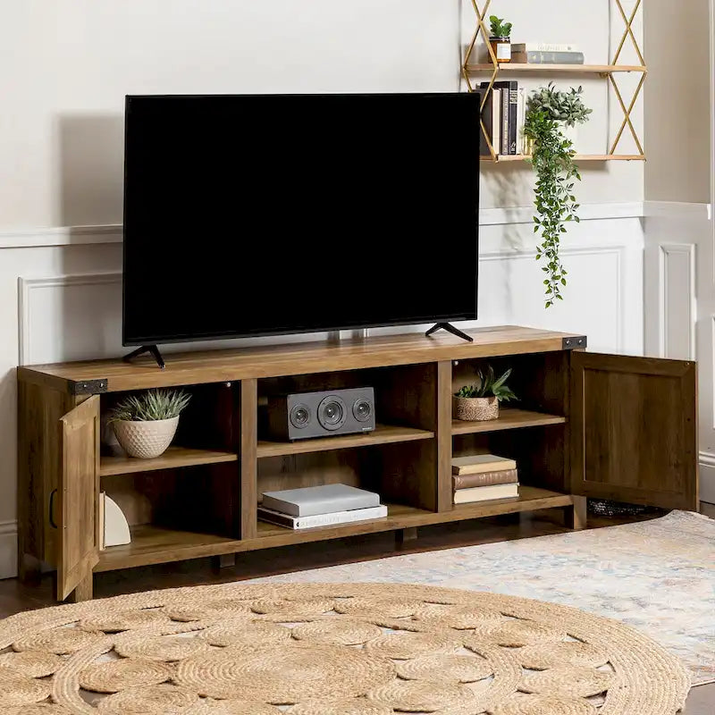 Middlebrook Firebranch 70-inch Barn Door TV Stand