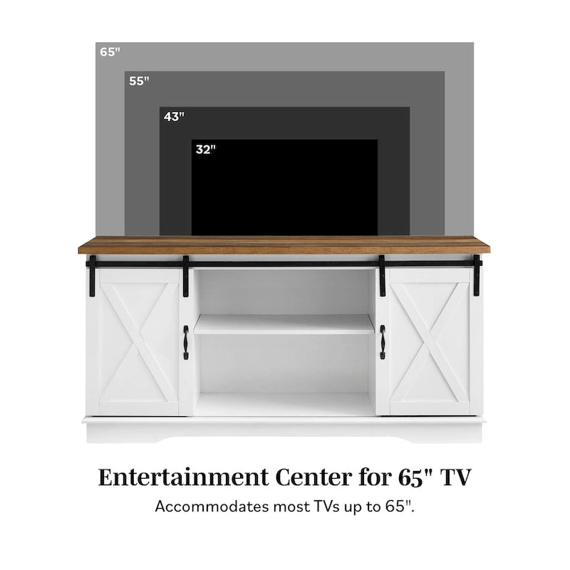 Middlebrook Wind Gap 58-inch Sliding Barn Door TV Stand
