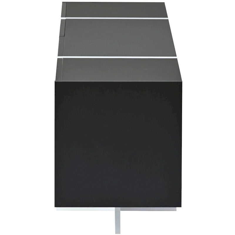 Black 74.8 Gloss TV Stand with Drawers for 80 TVs