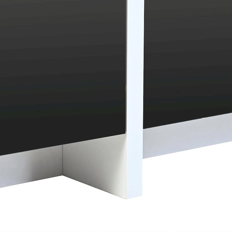 Black 74.8 Gloss TV Stand with Drawers for 80 TVs