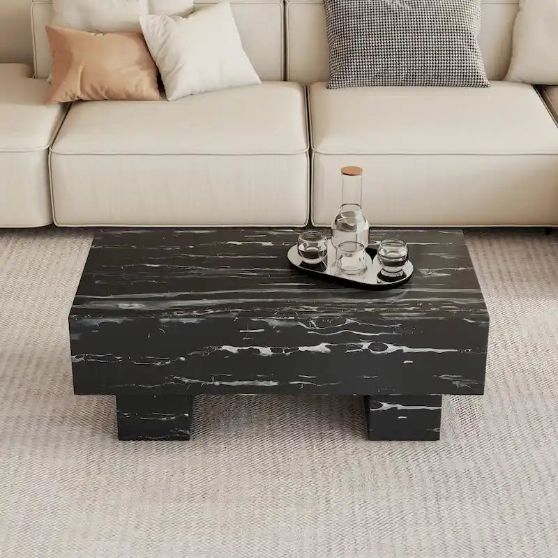 Modern Simple Texture Sticker MDF Coffee Table